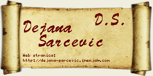Dejana Šarčević vizit kartica